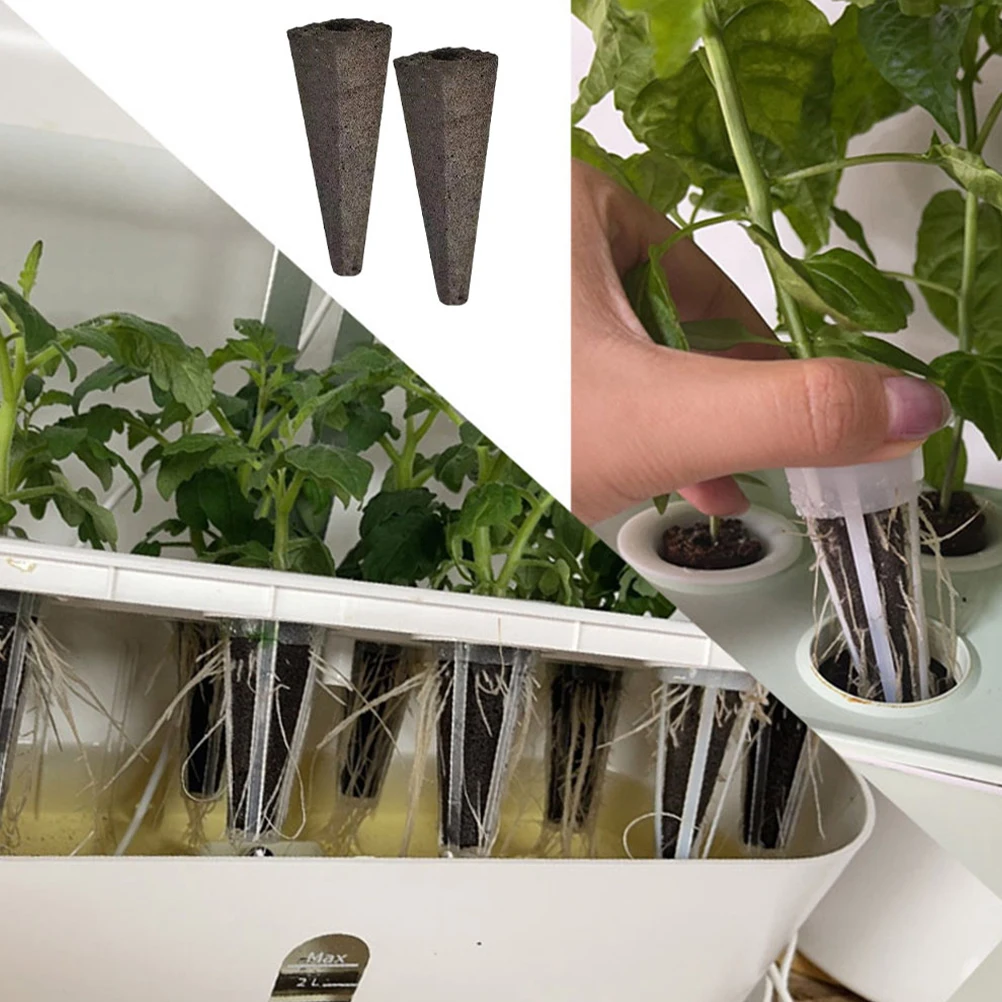 

10pcs Grow Sponges Hydroponic Seedling Block Soilless Cultivation Replacement Sponge Strong Absorption Easy Install Gardening