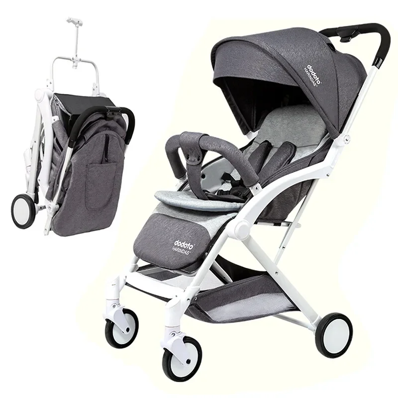 Baby Stroller Ultra-lightweight Portable Four-wheeled Stroller Can Lie Down Can Sit Can Boarding Newborn Baby Travel Stroller