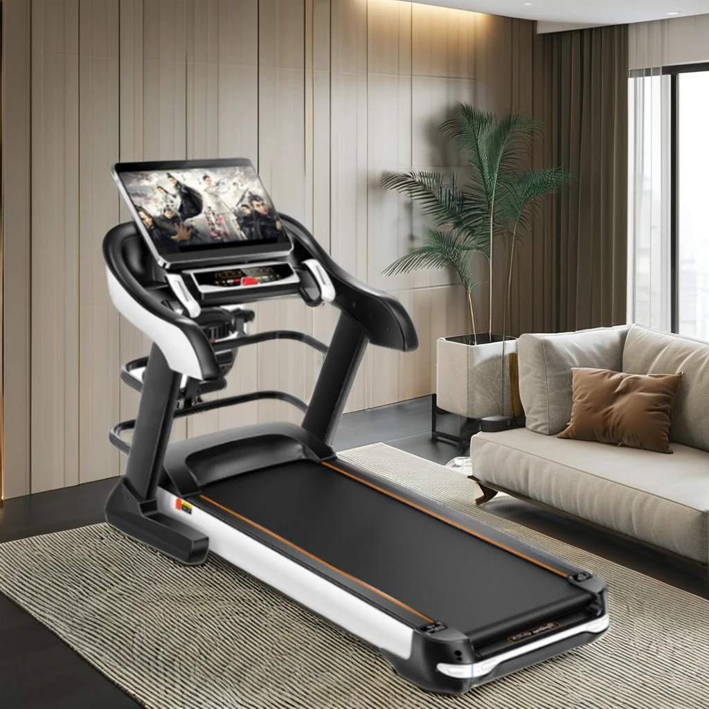 

Best Selling Spot Household Walking Machine 18.5inch Big Screen Fitness Equipment Folding Color Screen Electric Treadmill