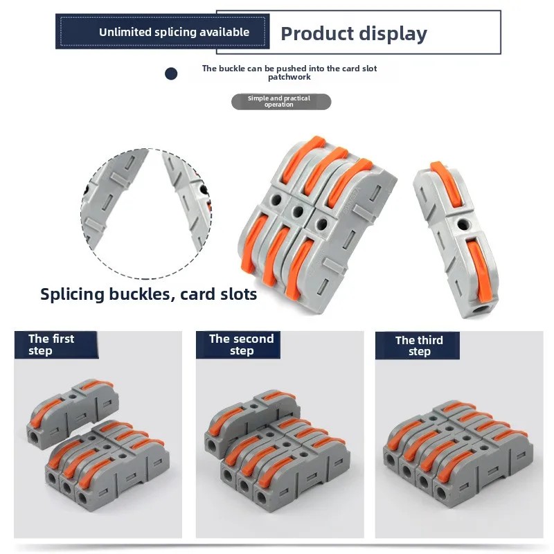 Quick Wire Connectors-Border SetLT-211Free Combination One In One Out Multi-Function Adapter