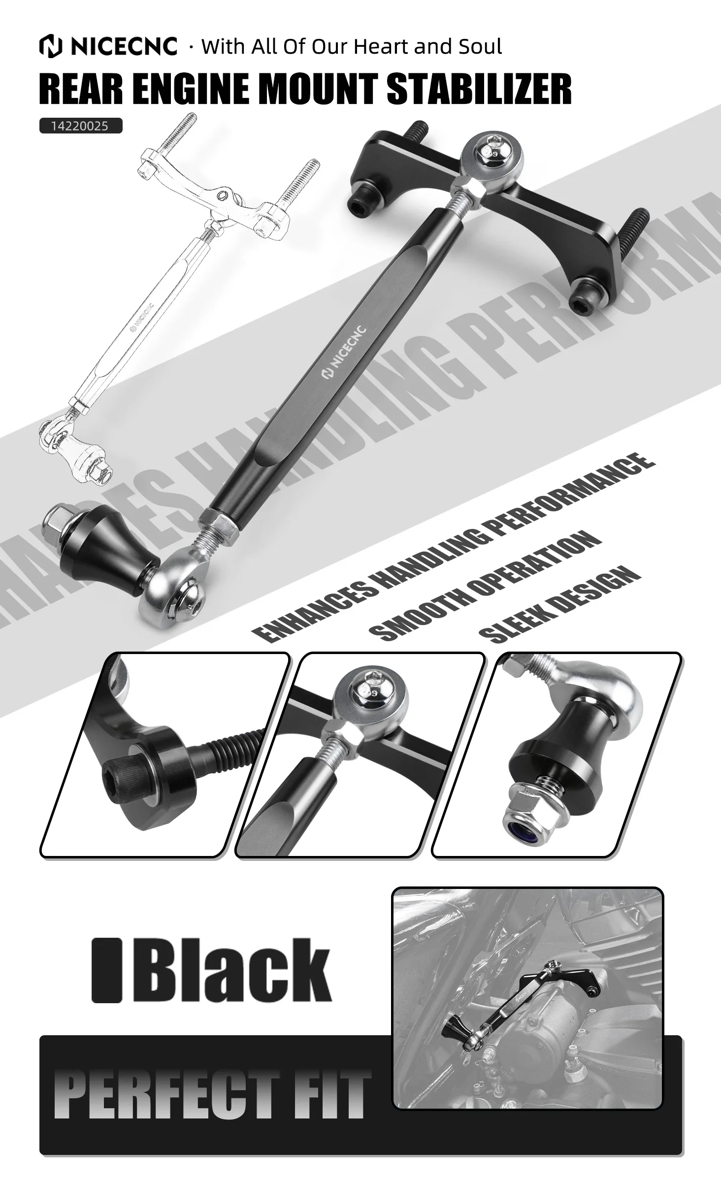 Für Harley Road Glide FLTRX 2017-2020 M8 Touring Stabilisator Street Glide FLHX 2017-2025 Road King FLHR 2017-2022 CVO FLTRXSE – Detail 1