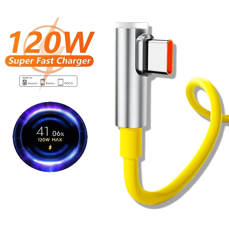 120 W Schnellladegerät für Xiaomi 14 13 12 11 Pro Ultra Lite USB A auf Typ C Schnelllade-Telefonkabel für Redmi Note 12 Zubehör