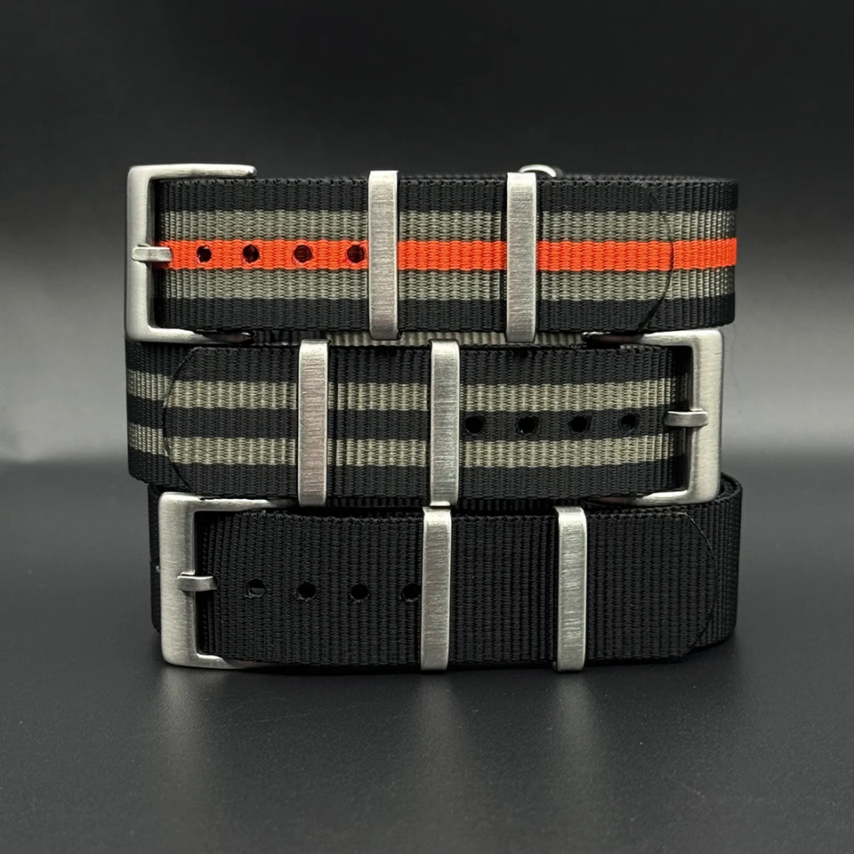 

Army Green Khaki Fabric Watch Band 20mm 22mm Sport Fashion Wrist Nylon Watch Strap