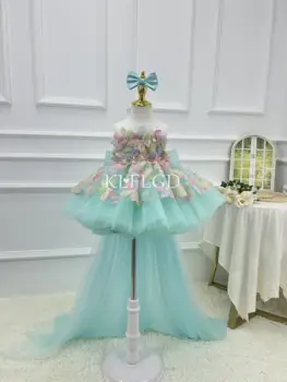 10 best sales Vestido turquesa para meninas - №5