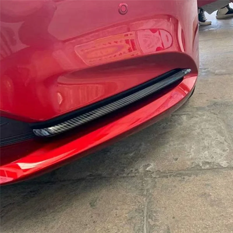 

Carbon Fiber Pattern Front Bumper Fog Lamp Eyebrow Trim Strip For Mazda 6 Atenza M6 2019 2020 Car Accessories