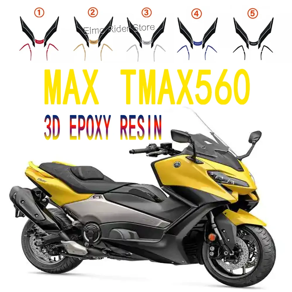 

3D Waterproof Decal Motorcycle Front Protection Scooter Stickers For Yamaha T-max Tech Max Tmax560 Tmax 560 2022