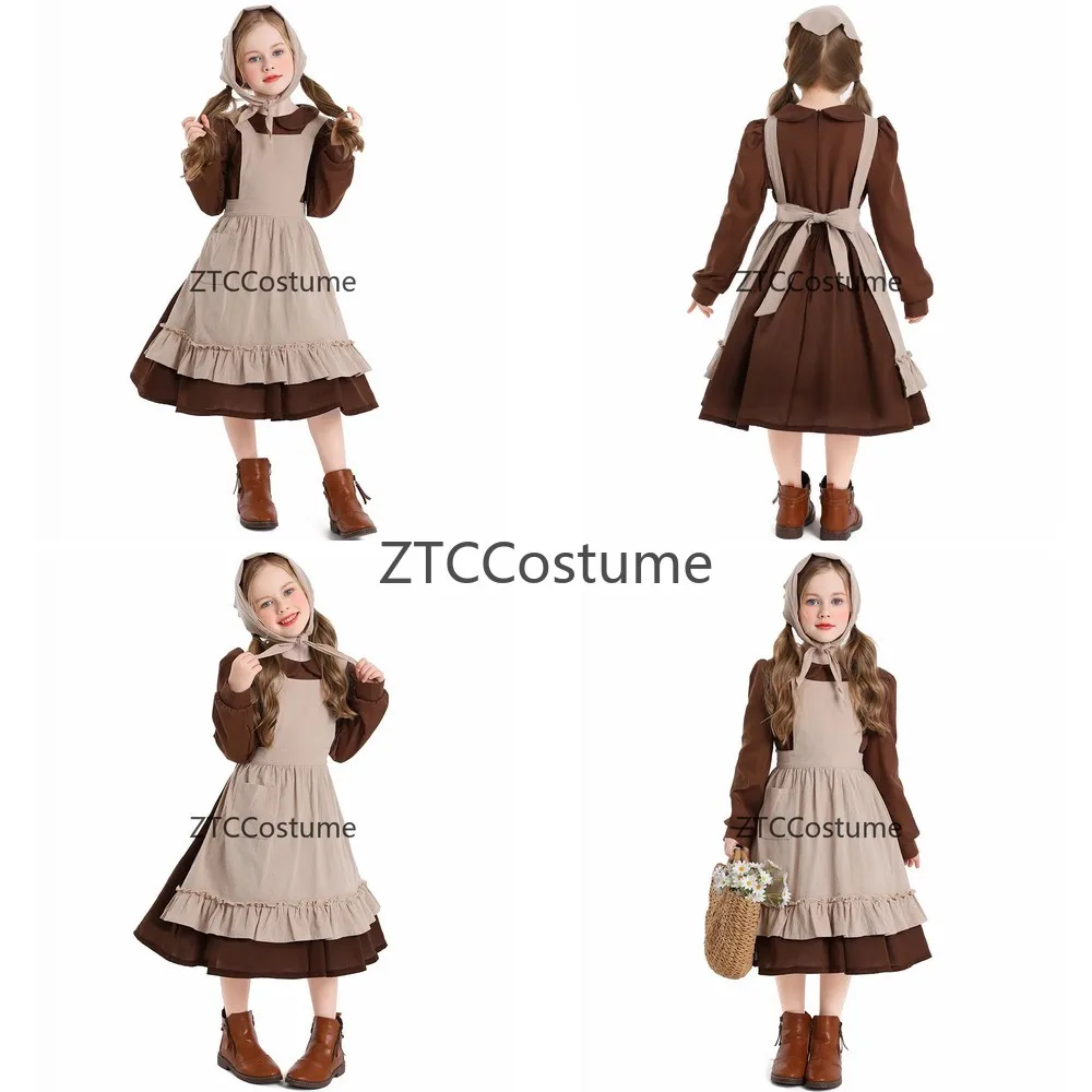

Cosplay Maid Costume Anime Role Play Outfit Stage Performance Show Costume Elegant Pastoral Farm Maid Dress Lolita Fashion