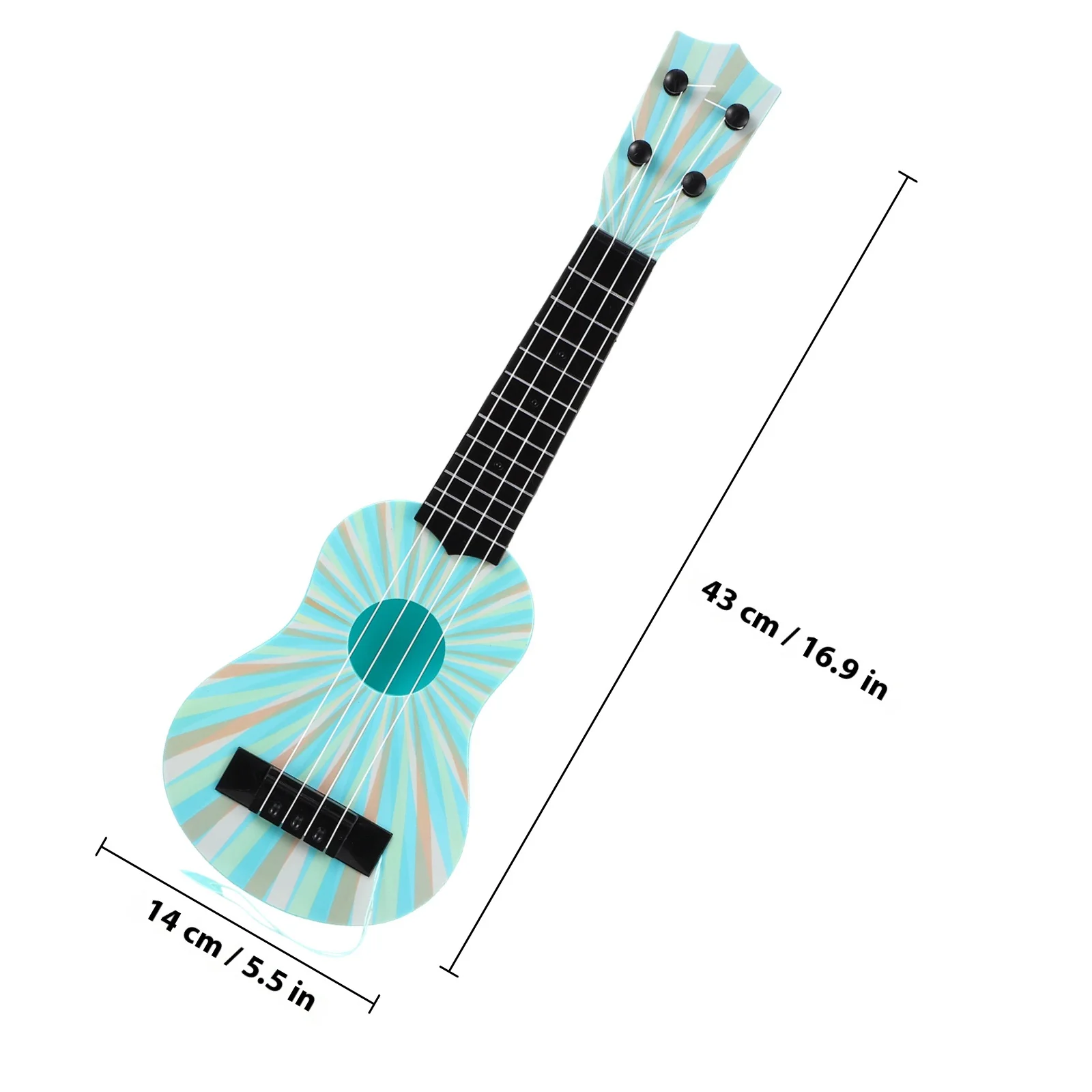 Simulazione Ukulele per bambini Principianti Chitarra Strumento musicale educativo Giocattolo per bambini Decorazione della stanza Idea regalo
