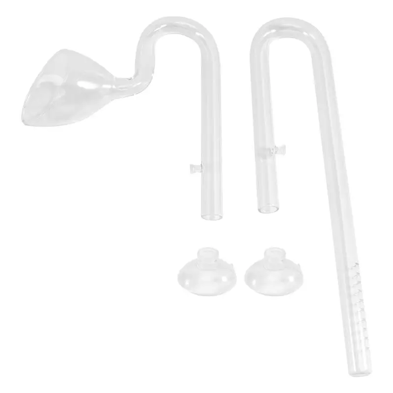 ABKL-16 Mm Aquarium Glass Inflow Outflow Lily Pipe Tube Fish Tank Aquatic Water Plant Canister Filter Suction Cup Hose Set