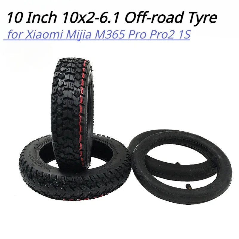 10x2-6.1 10 Inch  1/2x2 Off Road Tire For Xiaomi M365 PRO Electric Scooter 50/75-6.1 10*2-6.1 Wearproof Tire Part