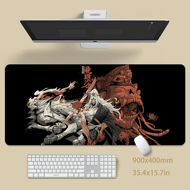 

Warrior Locking Edge Mouse Mats Large Natural Rubber Mouse Pad Waterproof Mousepads Gamer Mousepad Desk Pads Keyboard Mat