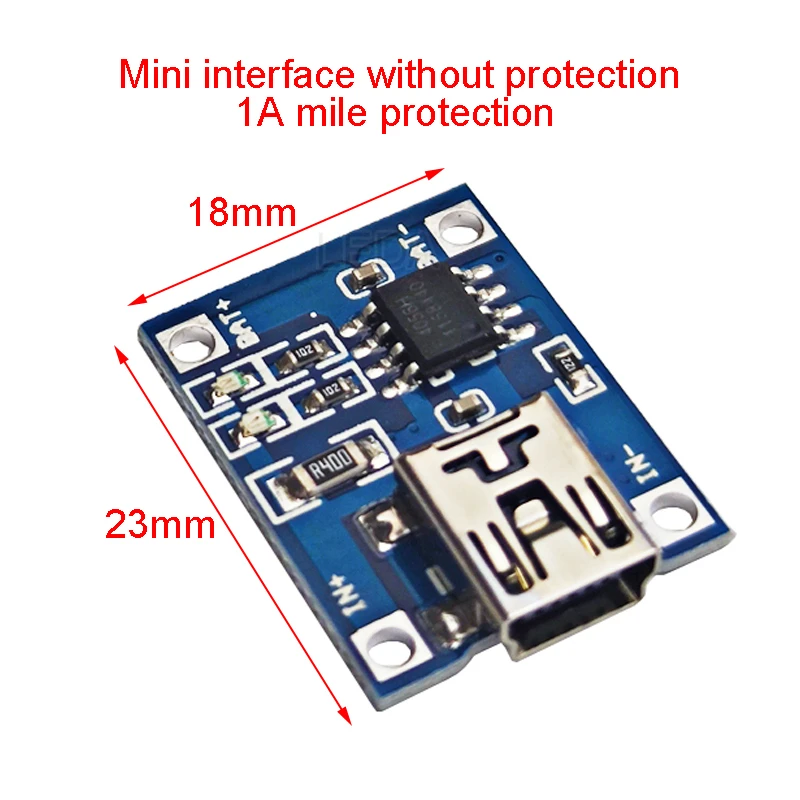 3Pcs Micro USB/Type-C/Mini 5V1A 18650 TP4056 Lithium Battery Charger Module Charging Board With Protection Dual Functions Li-ion