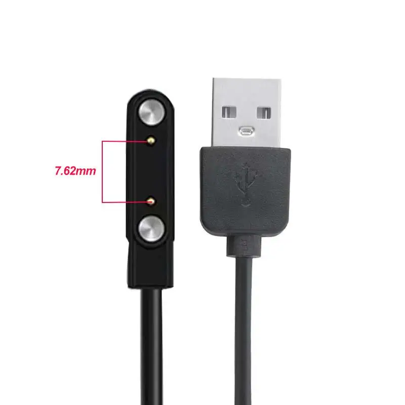 2 pins 4pins Smartwatch Dock Charger Adapter USB Charging Cable Cord For Adult / Kids Smart Watch Power Charge Wire Accessories view 5