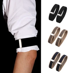 1 Paar Vrouwen Heren Mode Verstelbare Arm Manchetten Bandjes Voor Feest Bruiloft Kleding Accessoires Elastische Armband Shirt Mouw Houder