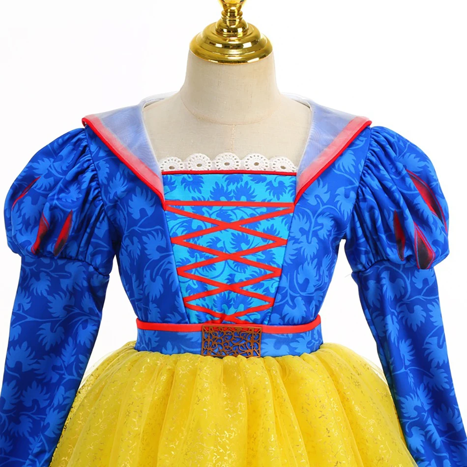 أزياء الهالوين للأطفال فساتين الأميرة سنو وايت عيد الميلاد كرنفال الكرة ثوب الطفل الملكة تأثيري ملابس الفتيات فستان الحفلات