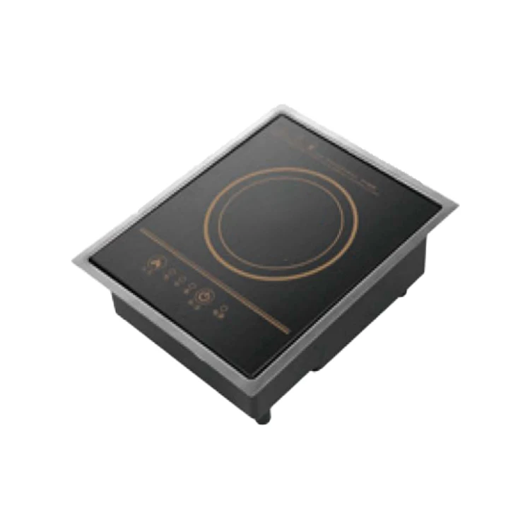 RV Induction Cooker 1000W Power Touch Control Panel Tempered Glass Panel