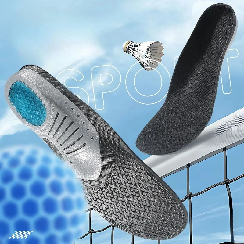 

1 пара спортивных и рабочих стельок — утолщенные, дышащие, устойчивые к запаху — поддержка, защита от растяжений, амортизация — нескользящая корзина унисекс