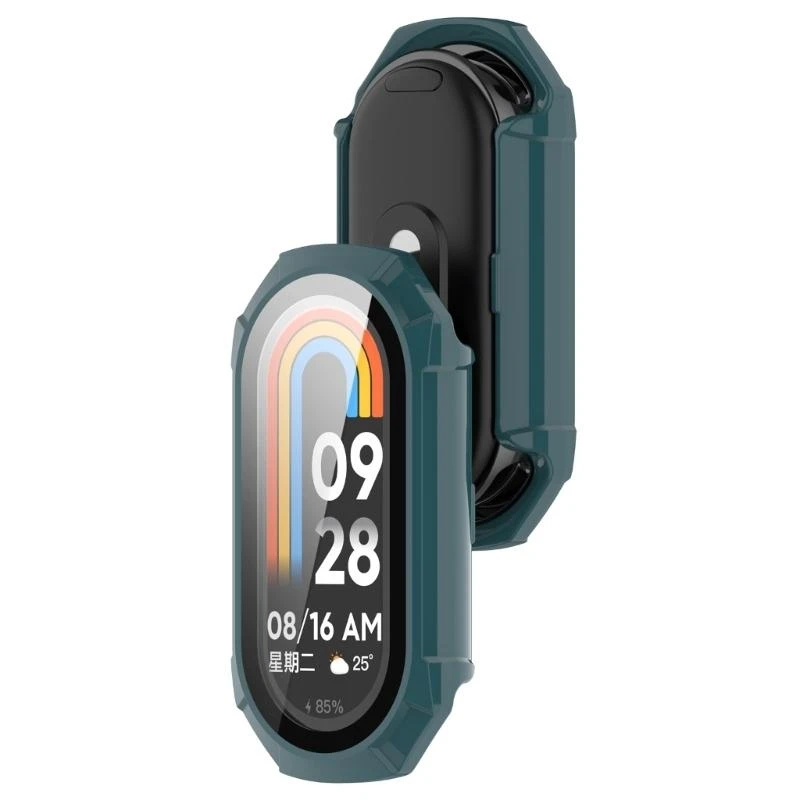 Tempered Glass Film +Case Screen Protector Full Coverage Cover Hard Anti-scratch Frame-Shell Watch Housing For Mi-Band 8