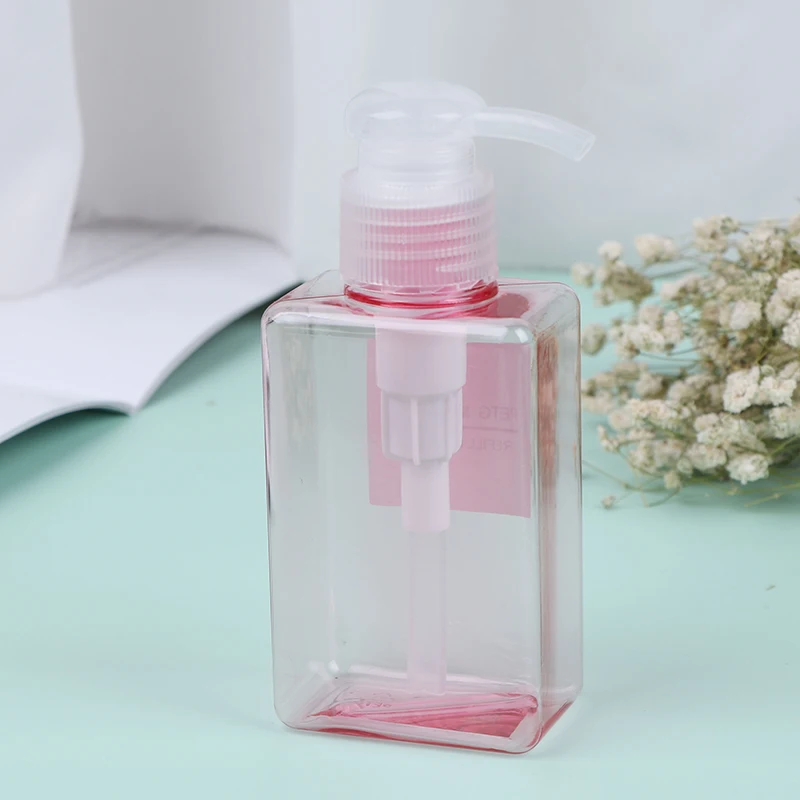 4Color 100ml Portable Travel Pump Soap Dispenser Bathroom Sink Shower Gel Shampoo Lotion Liquid Hand Soap Pump Bottle Container