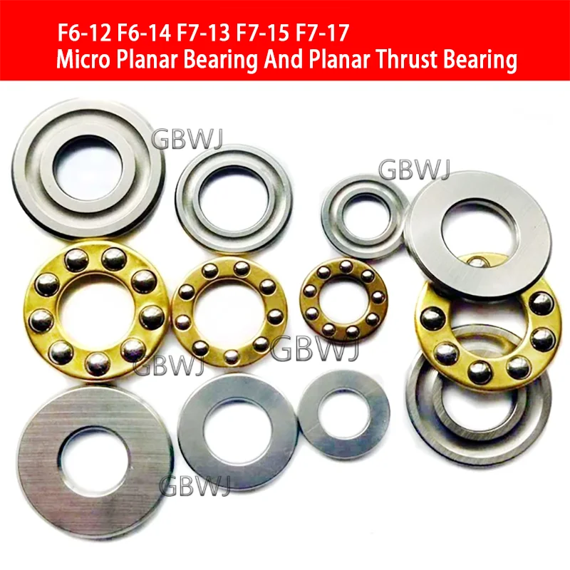 

1Pcs Miniature Flat Bearing Flat Thrust BearingF6-12/14 F7-13 /15 /17 F3-8 F4-9/ F5-10/11/12 F8-16 /19 F9-17/20 F10-18 F12-21