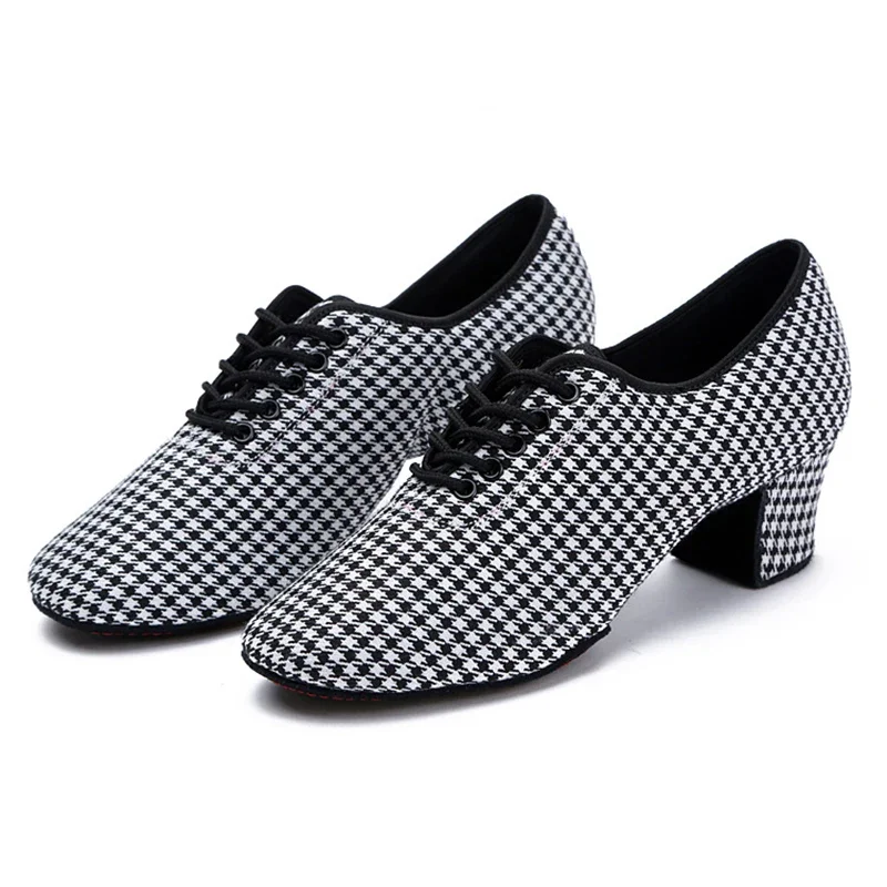 女性用ラテンダンスシューズ,5cmハイヒールシューズ,サルサ,社交,タンゴ,モダン,トレーニング,ダンススニーカー