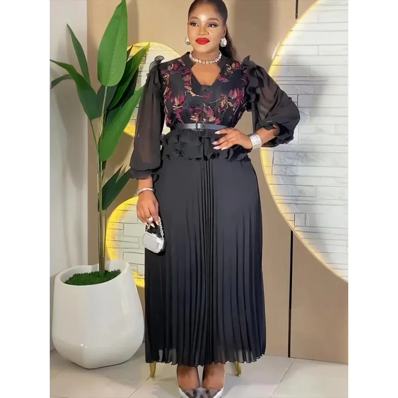 

Plus Size African Party Dresses for Women 2026 New Fashion Dashiki Ankara Wedding Evening Gown Elegant Turkey Muslim Maxi Dress