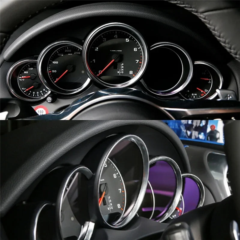 

ABS приборная панель, декоративное кольцо, накладка, наклейка для Porsche 911 Cayenne Panamera