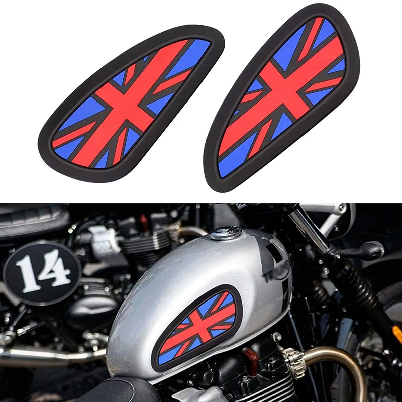 Universal Retro Motorcycle Tank Pad Protector Motorcycle Fuel Tank Sticker For Triumph Bonneville T100/T120