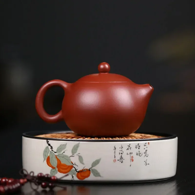 80ml Small Capacity Dahongpao Xishi Pot Yixing Purple Clay Teapot Handmade Filter Beauty Kettle Chinese Zisah Tea Infuser