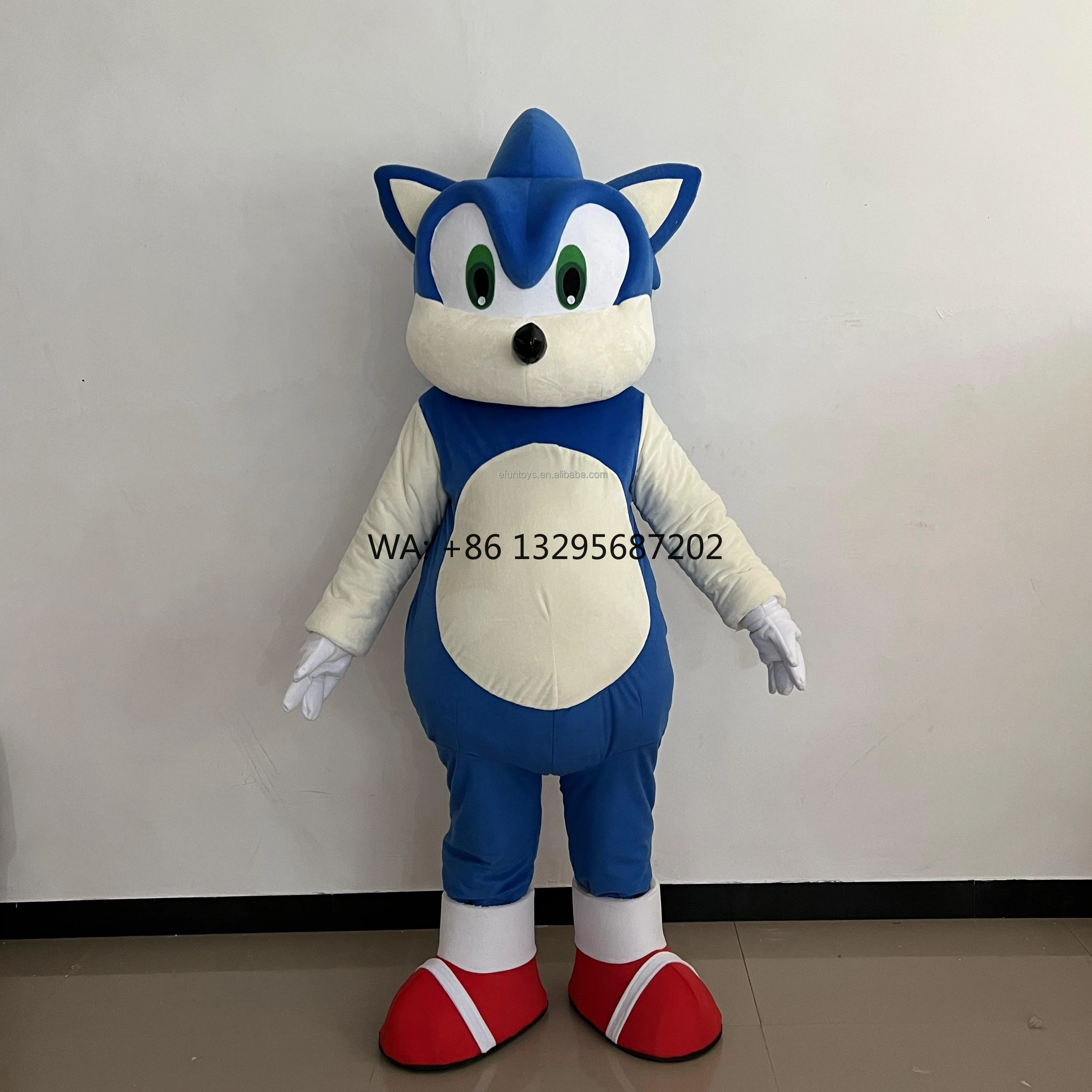 

Efun 1 PC Professional Custom Sonic Doll Cosplay Mascot Costume Cartoon Animal Performance Prop Costume for Sale