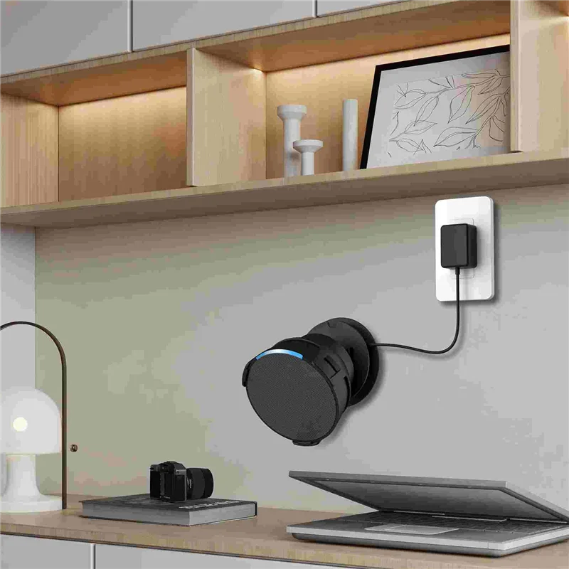 Soporte para altavoces de audio Soporte para altavoces portátil montado en la pared para Amazon Echo Pop