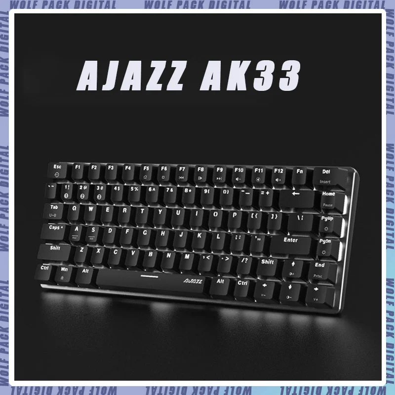 

AJAZZ Ak33 Gaming Keyboard 82 Key Rgb Backlit Office Computer Laptop Peripherals Wireless 2mode Wired Bluetooth Keyboard ﻿