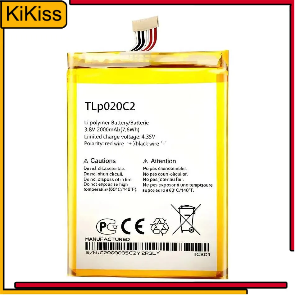 

Mobile Phone Battery Tlp020c2 2000Mah For Alcatel One Touch Idol X 6040D 6040X For Tcl S950 S950T