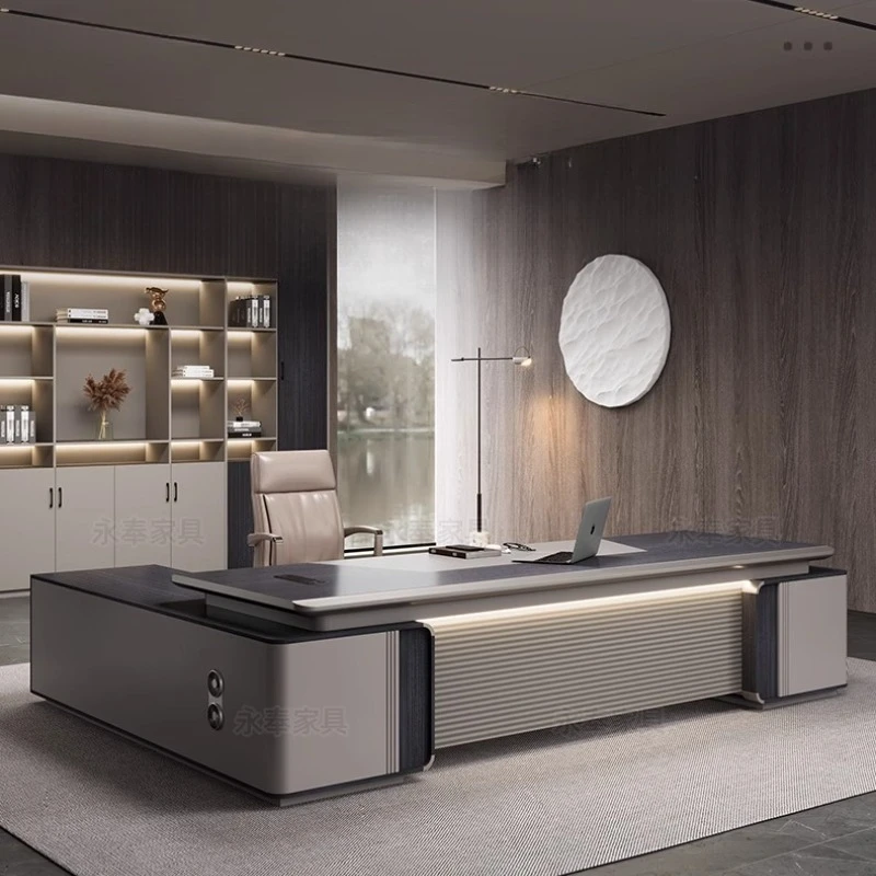 

Storage L Shape Executive Desk Computer Strong Corner Bureaux Office Desks Bedroom Luxury Escrivaninha Furniture