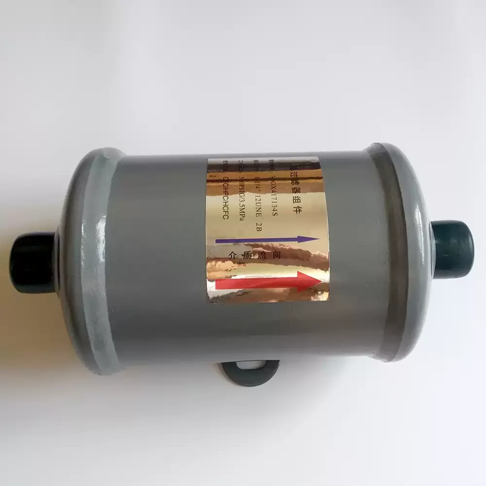 Replace the 30HXC screw compressor unit with an external oil filter of 30GX417134S