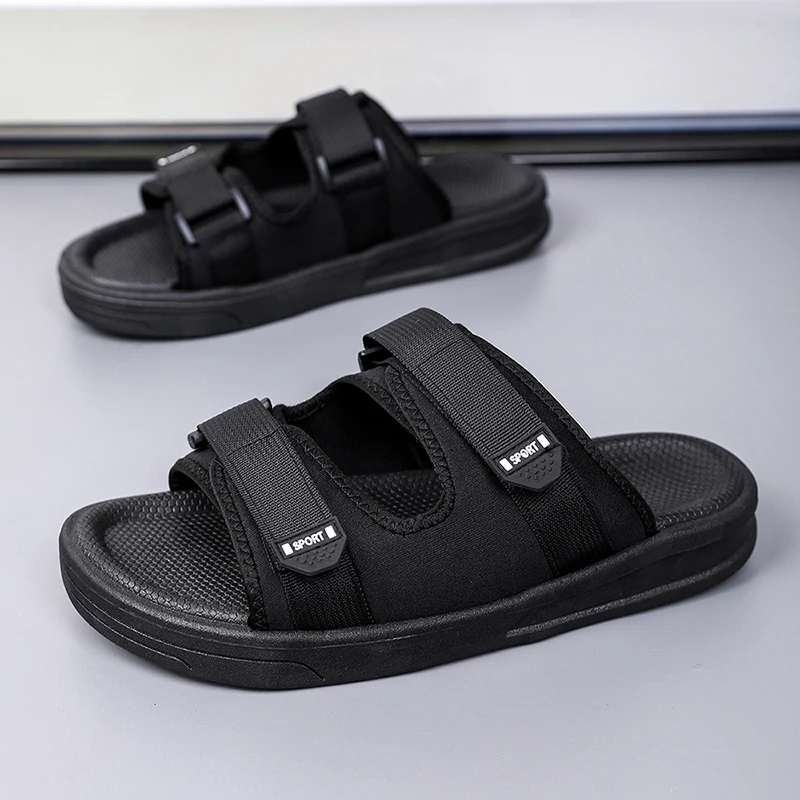 

Новые мужские летние износостойкие тапочки Tremdy, универсальные повседневные удобные спортивные пляжные сандалии, дышащая верхняя одежда, обувь