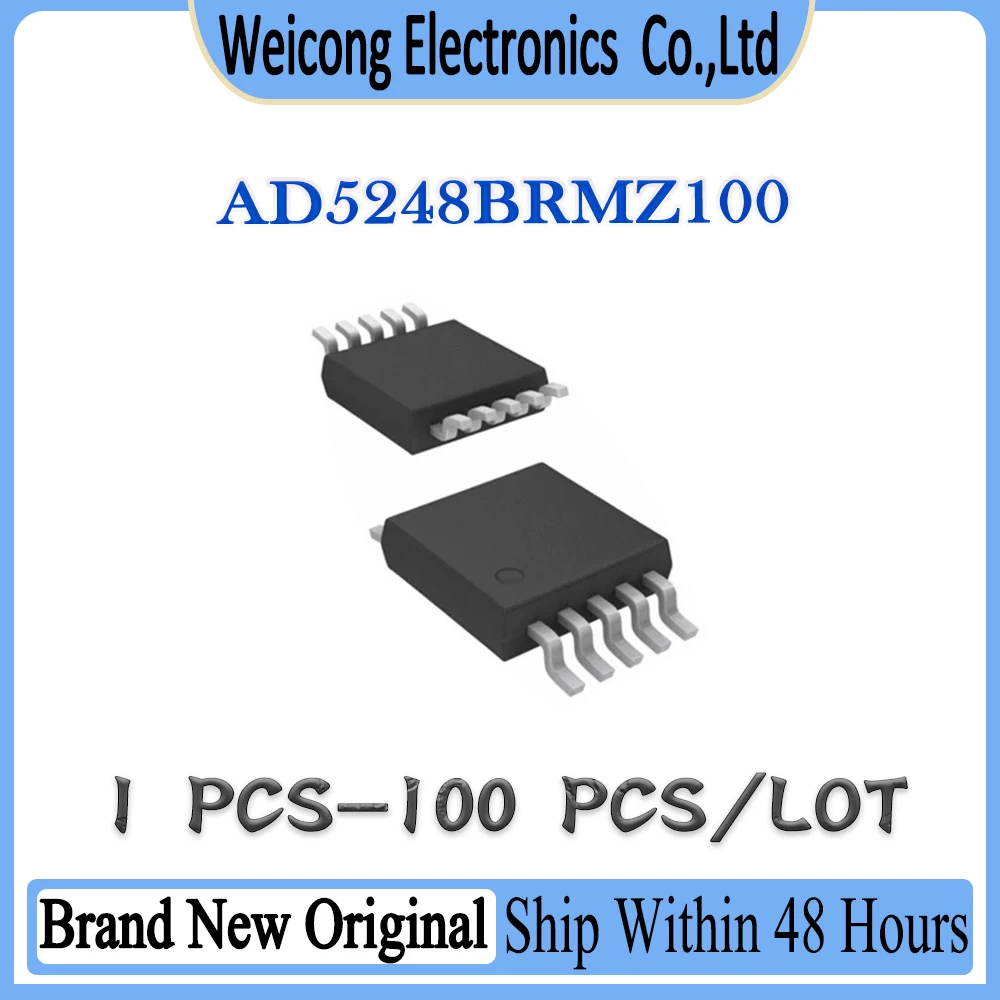 

New Original AD5248BRMZ100 AD5248BRMZ AD5248BRM AD5248BR AD5248B 5248BRMZ100 AD5248 AD IC Chip MSOP-10