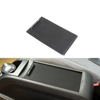 Center Console Armrest Storage Box Cover Plate with Cup Holder Pull Curtain for Citroën Berlingo Peugeot Partner 2008-2018