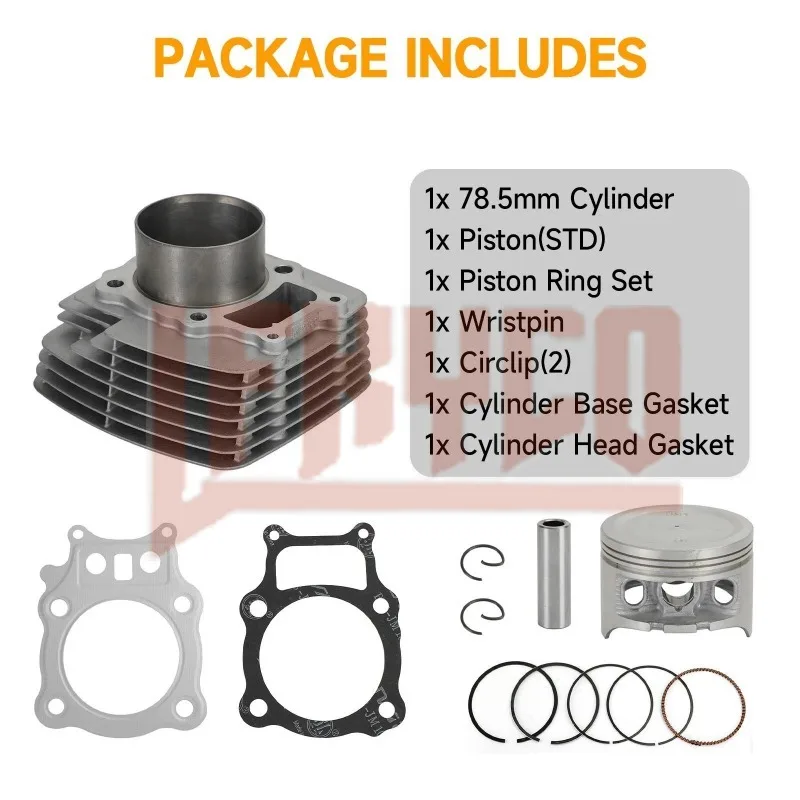 Motorcycle Accessory 78.5mm Engine Parts Cylinder Kit Motor for HONDA Rancher TRX350 4x4 TRX 350 2000-2006 12100HN5670 Motoblock