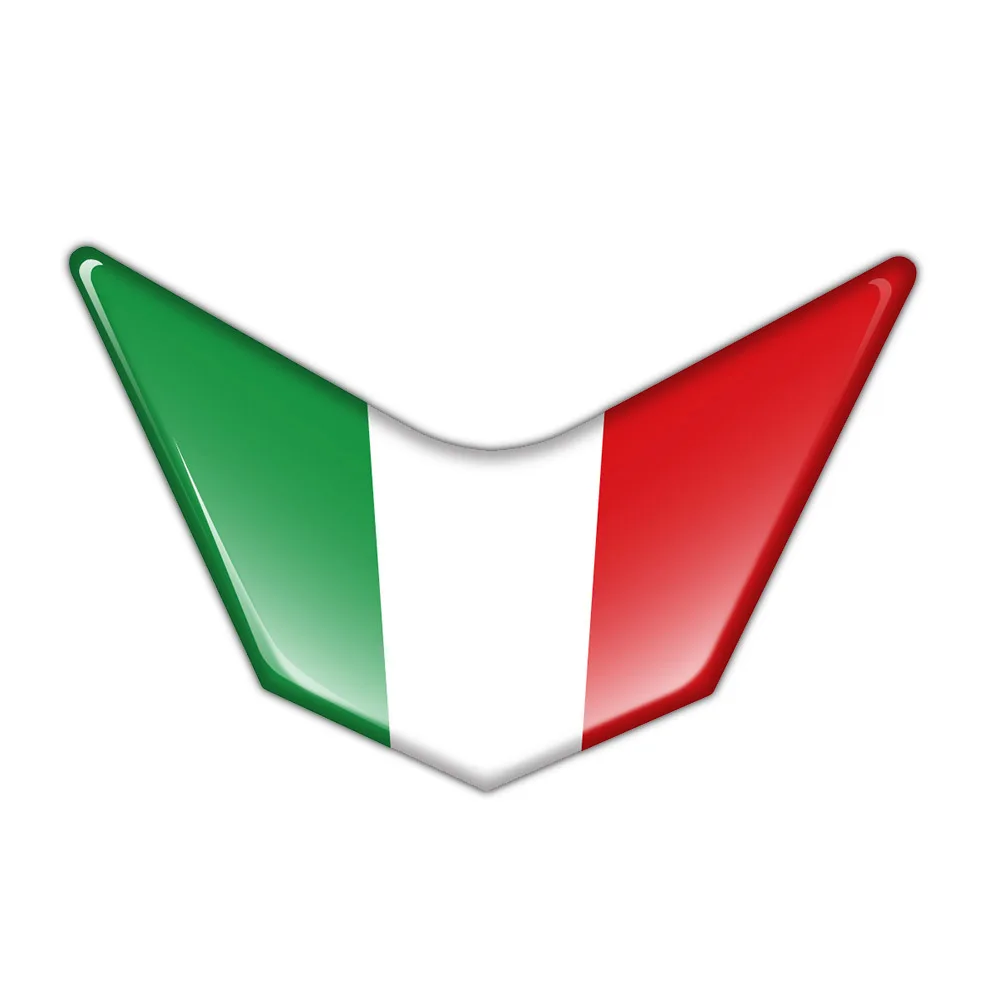 1 paio di adesivi per moto 3D Reflective Limited Edition Italy Flag Decal AutoBike accessori per auto per Ducati Bebelli Aprilia RSV4