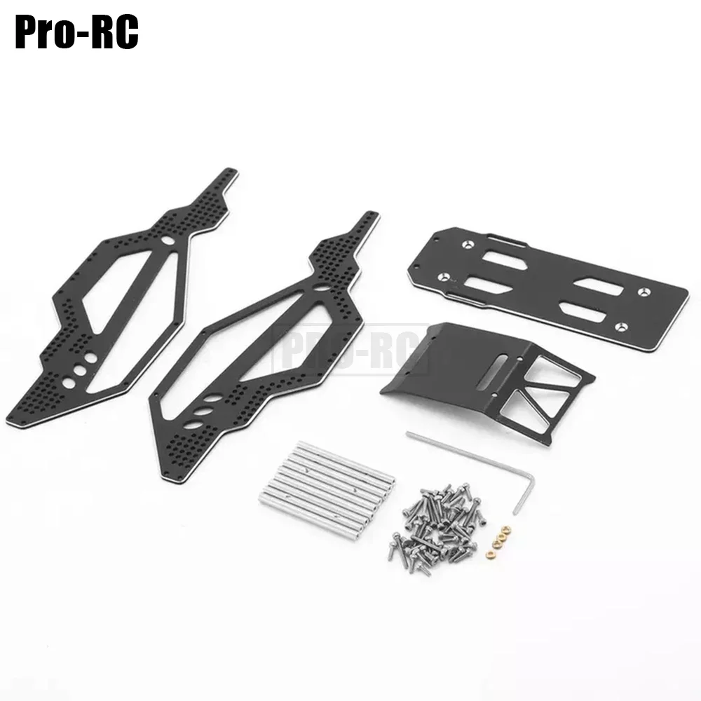 Cangkang Bodi Rangka Sasis CNC Logam untuk 1/24 Axial SCX24 90081 C10 RC Suku Cadang Peningkatan Perayap Aksesori Mobil