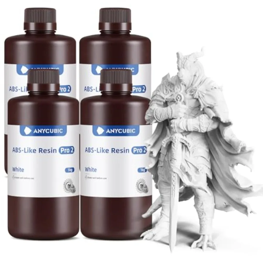 

ABS-Like Resin Pro 2 Bundle: 8K LCD 3D Printer Resin for Functional Prototyping Tough ABS-like Material Gray Enhanced Strength