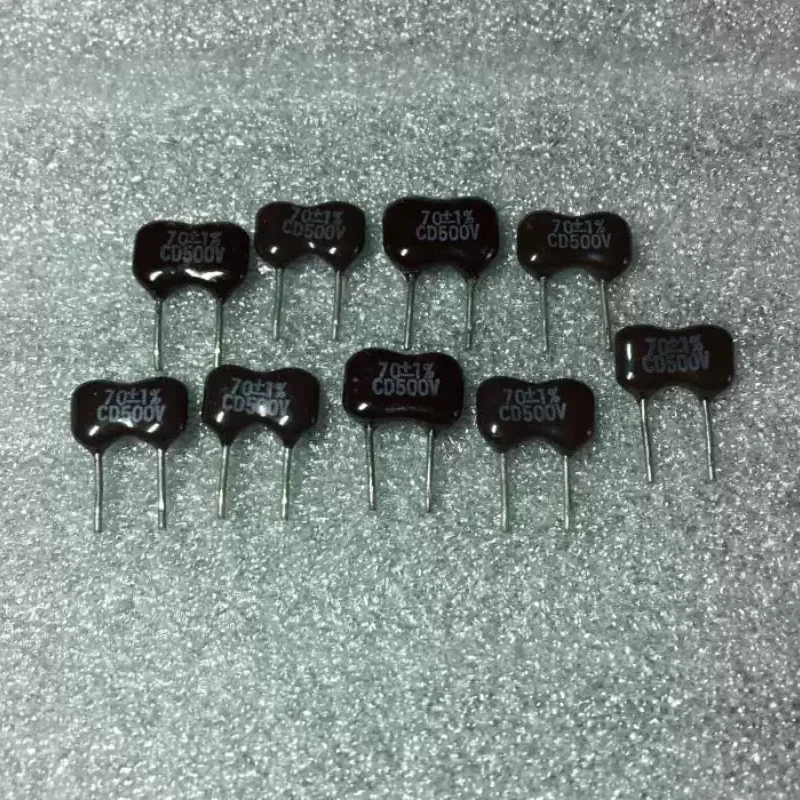 10-100pcs Original American CDE 70PF 500V 1% Fever Silver Mica Capacitor