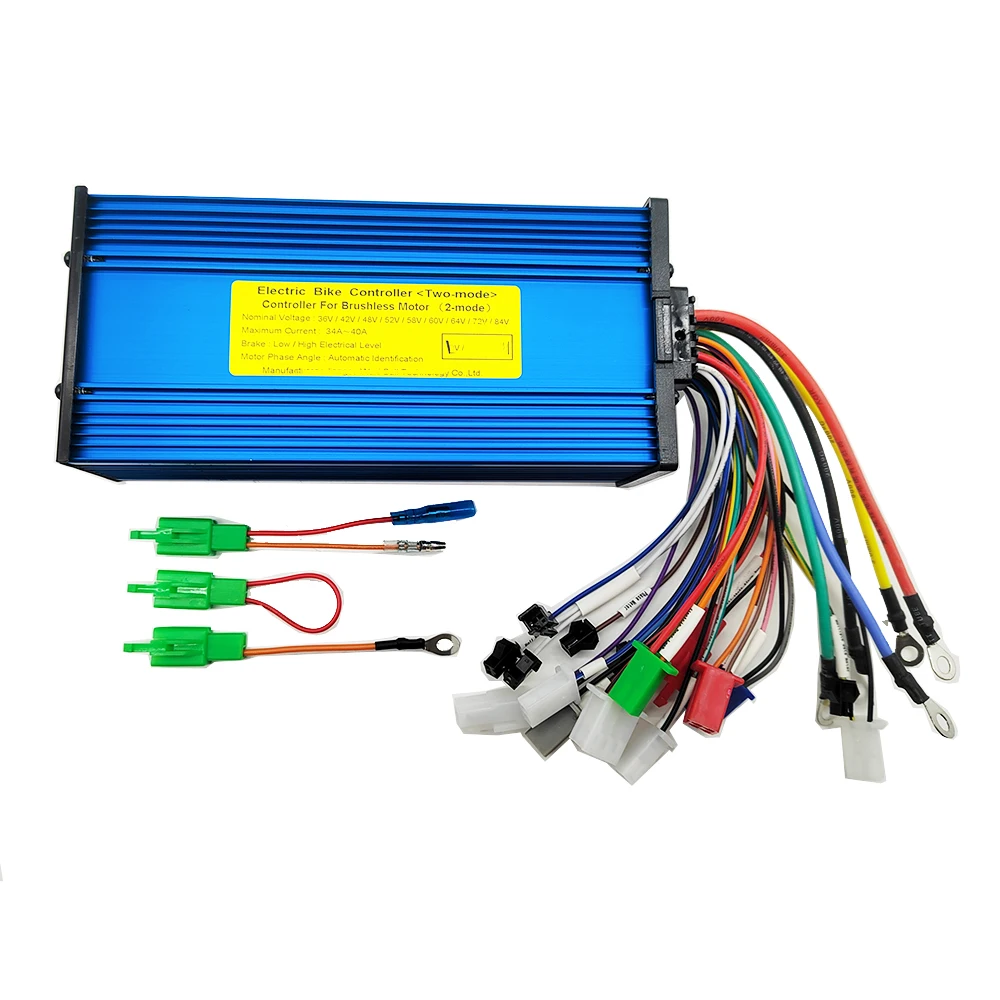 36V 48 V 60V 64V 72V 1000W 2000W Universal Brushless Controller 15 Tube for Electric Scooter E‑Bike Speed Motor