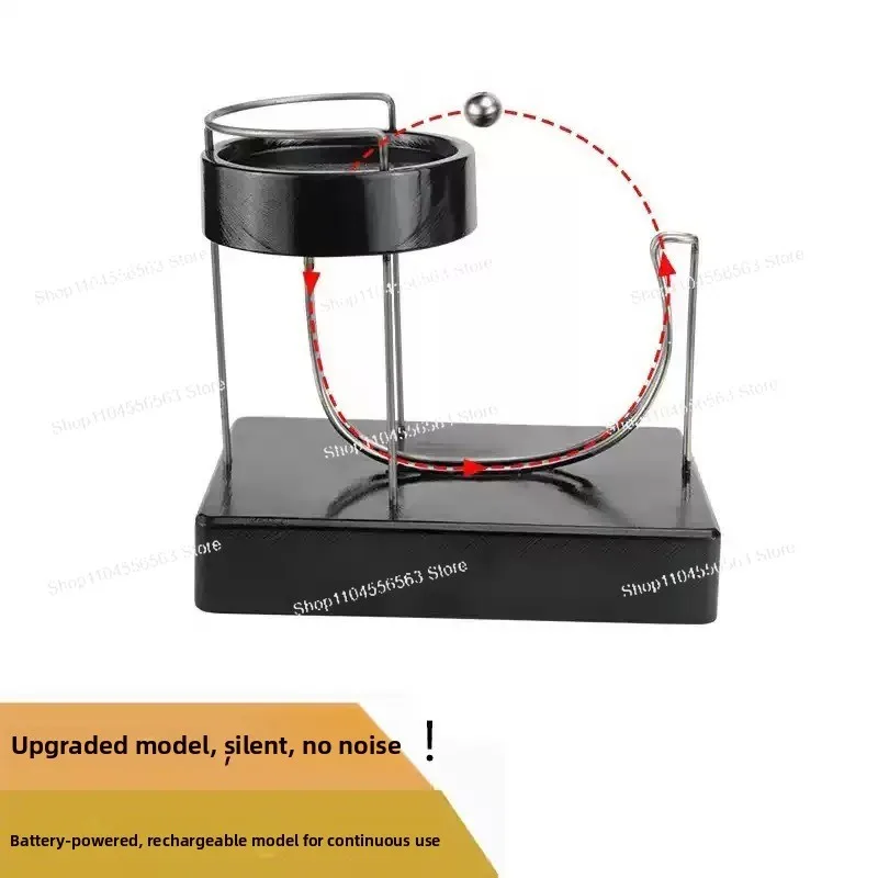 2024 Art Perpetual Machine Kinetic Plastic Art Motion Inertial Automatic Creative Infinite Jumping Table Toy Home Decoration