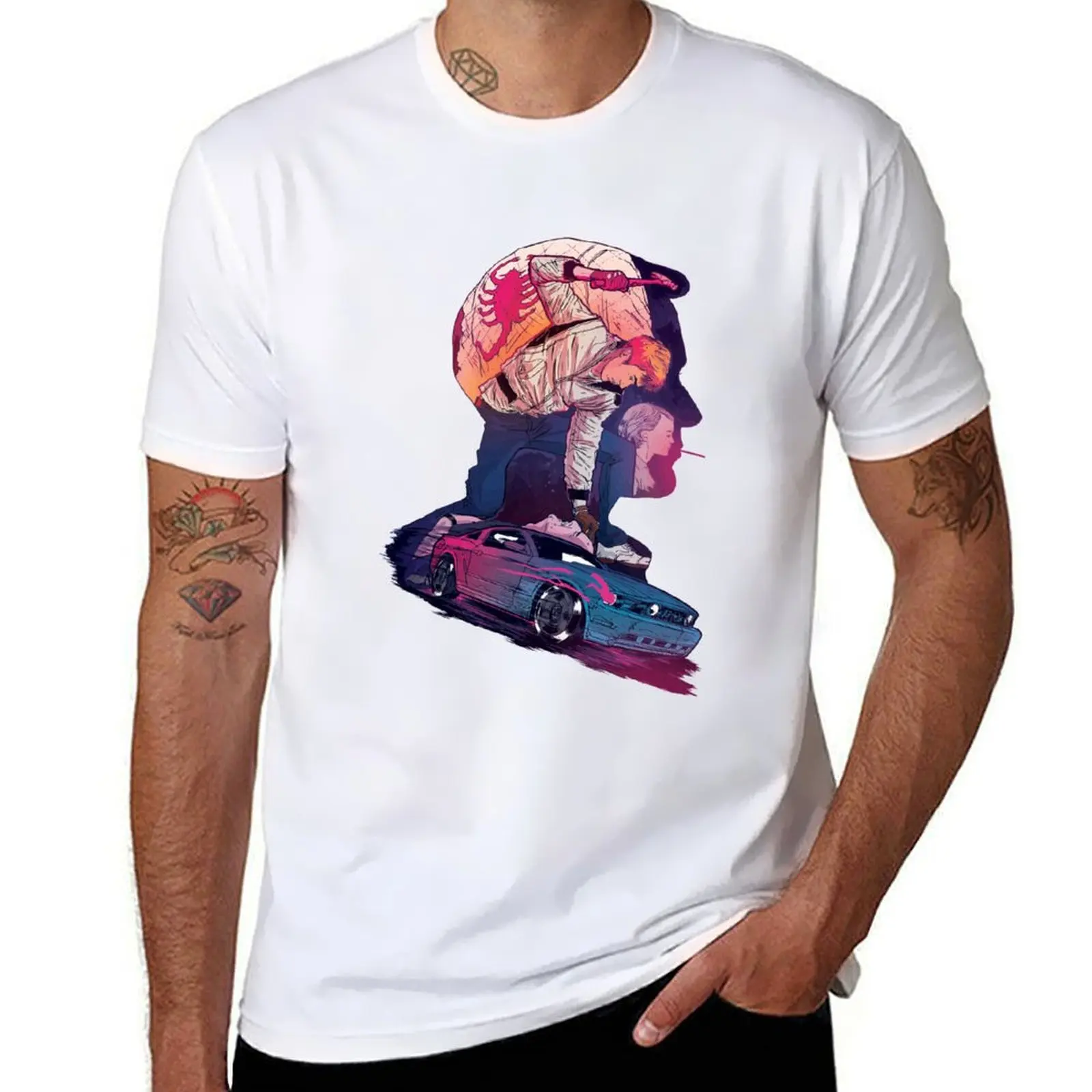 

Drive Movie Ryan Gosling Art T-Shirt Sporty Breathable Short Sleeve T-Shirt