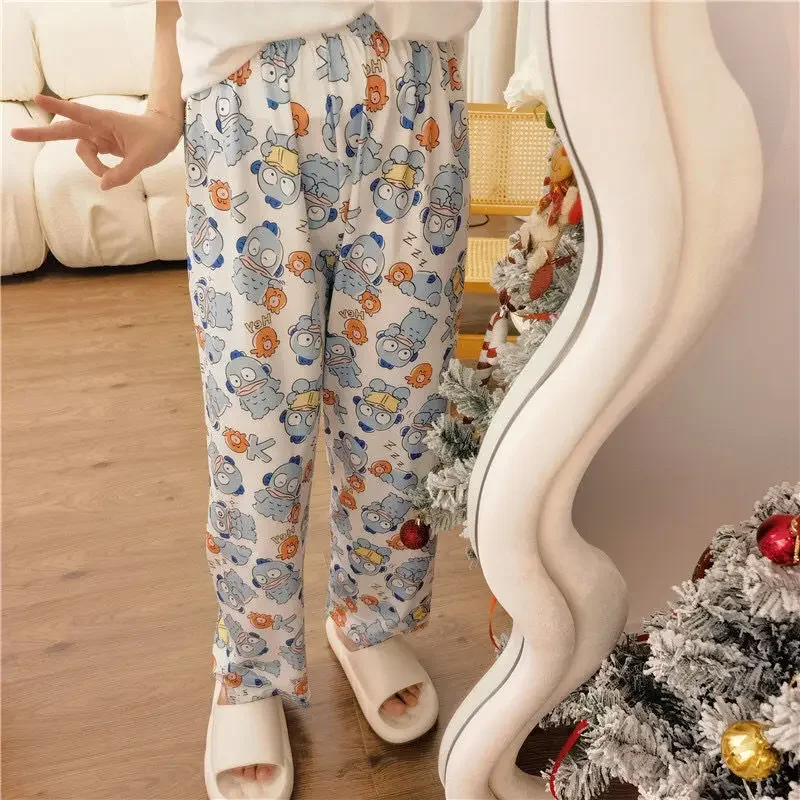 Sanrio Handon Clown Fish Sleeper Pants for Summer Casual Wear Loose Spring and Autumn Long Home Pants