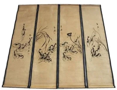 

Exquisite antique Qi Baishi river shrimp picture decoration hanging picture