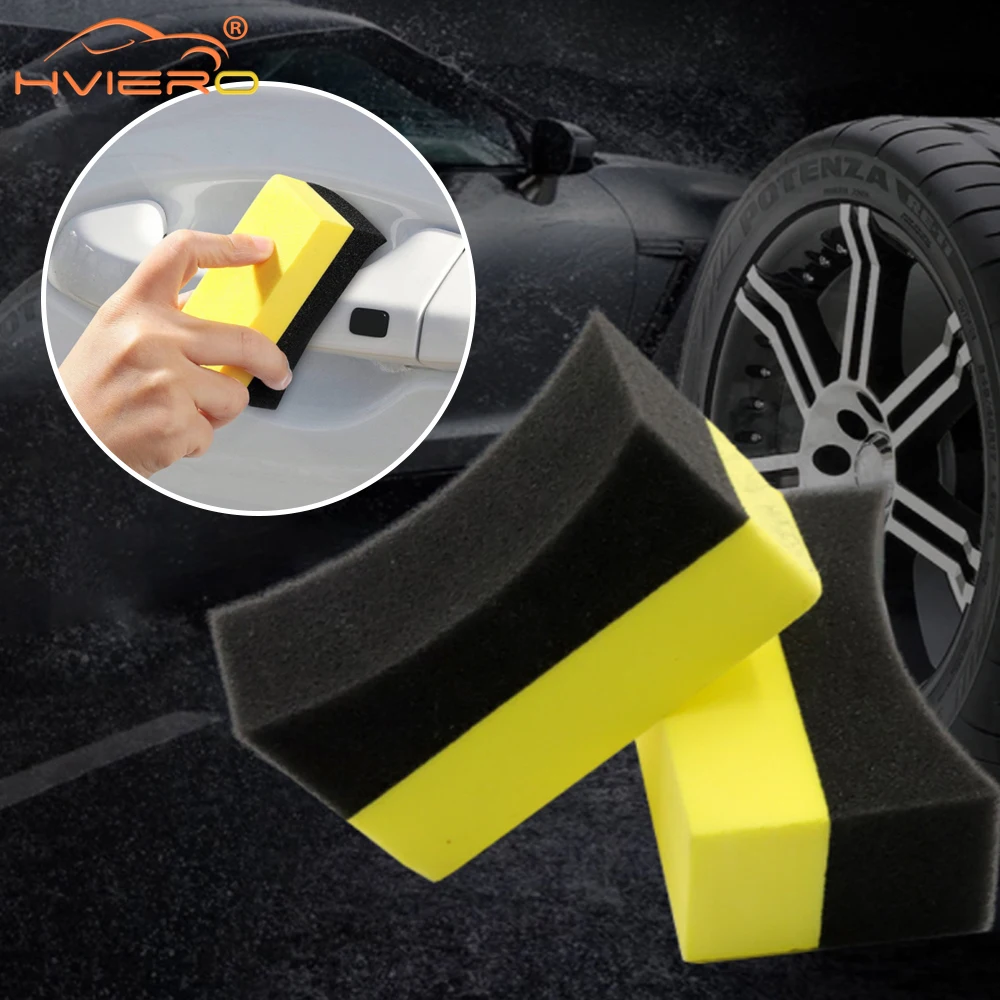 

Car Cleaning Compound Multi-purposes Corner Wipe Waxing Soft Sponge Crescent Tire Brush EVA Clean Dust Auto Washing Accessories