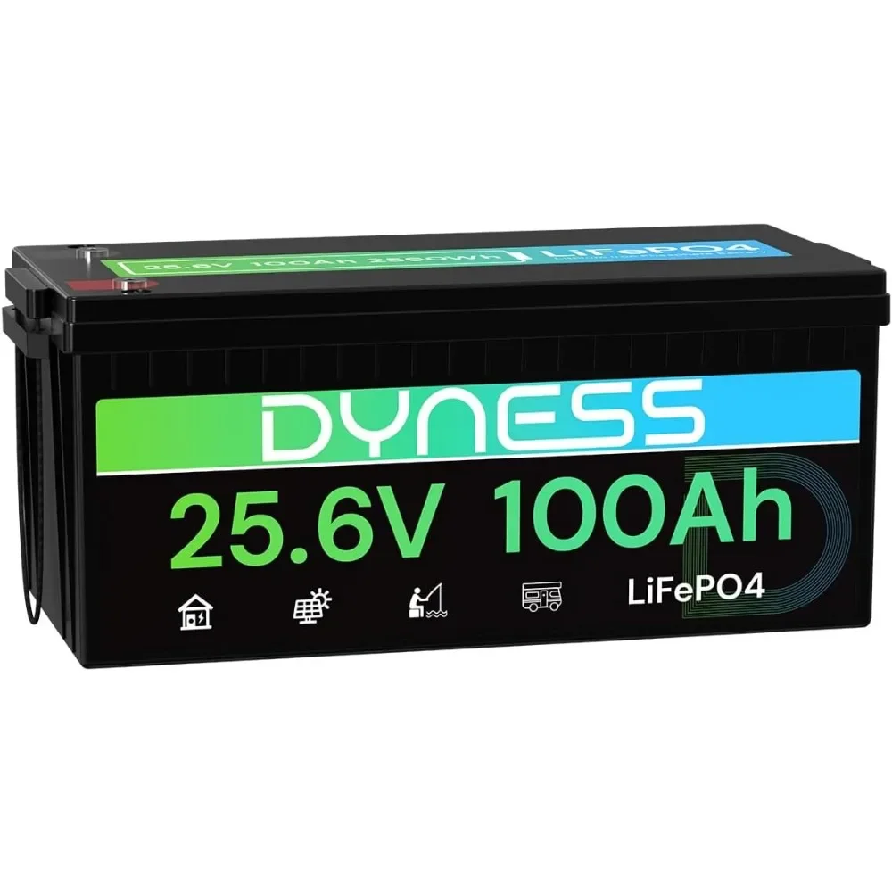 

Литиевая батарея LiFePO4 24 В, 100 Ач, большая емкость 2560 Втч с BMS Smart 100 А, глубокий цикл 4000+, срок службы 10 лет, поддерживает 4P2S